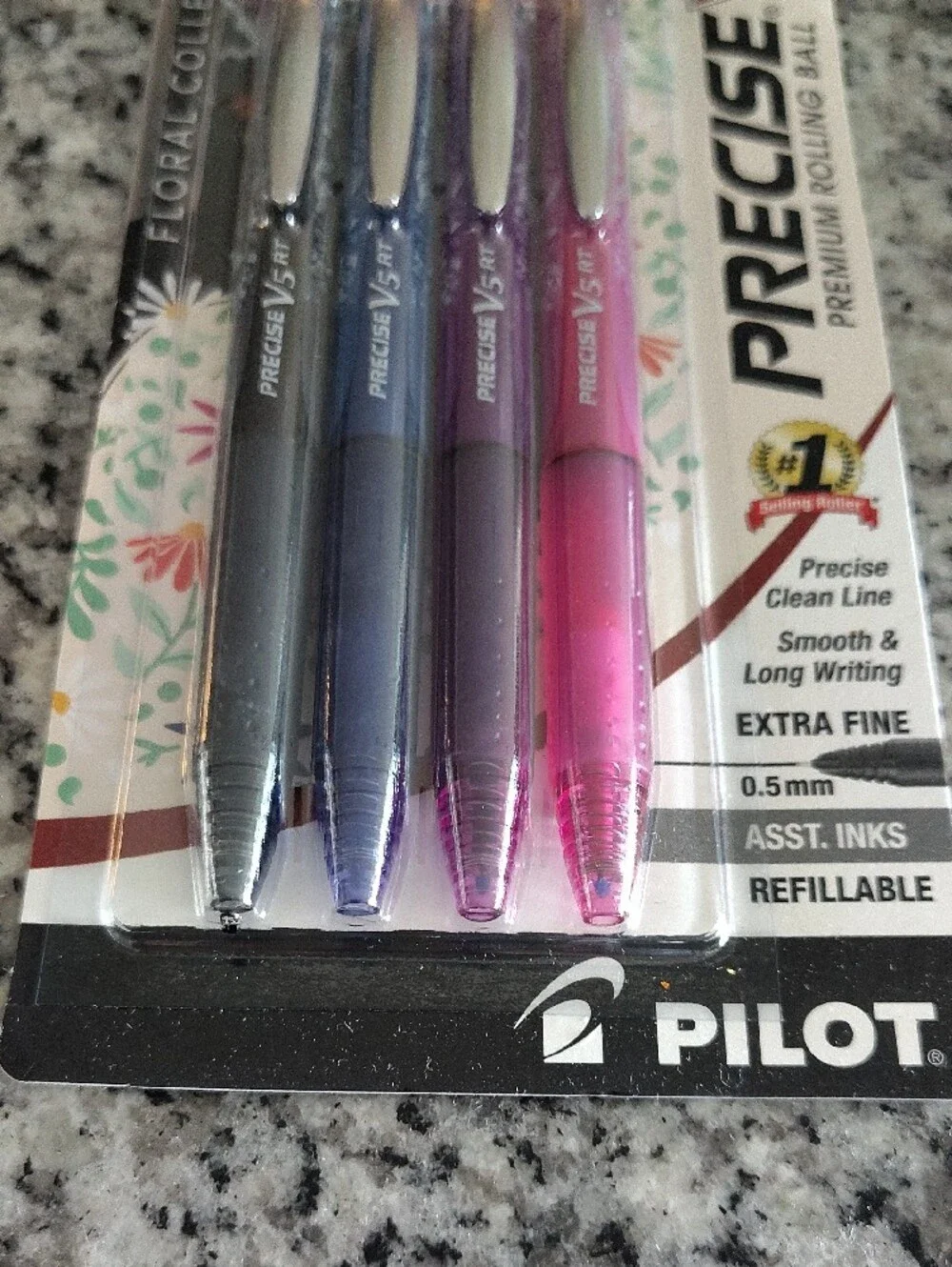 Target Precise V5 RT Pen Set - Black, Blue, Purple, Pink